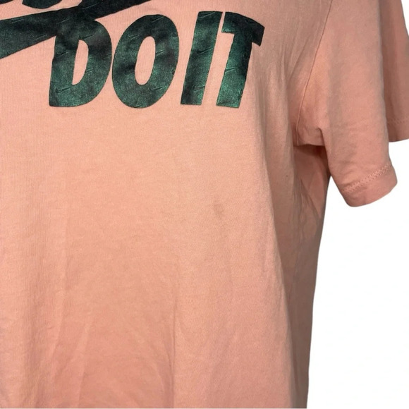 Nike Women’s Coral “Just Do It” Graphic Tee Shirt Size S Short Sleeve Casual Top - Picture 7 of 9